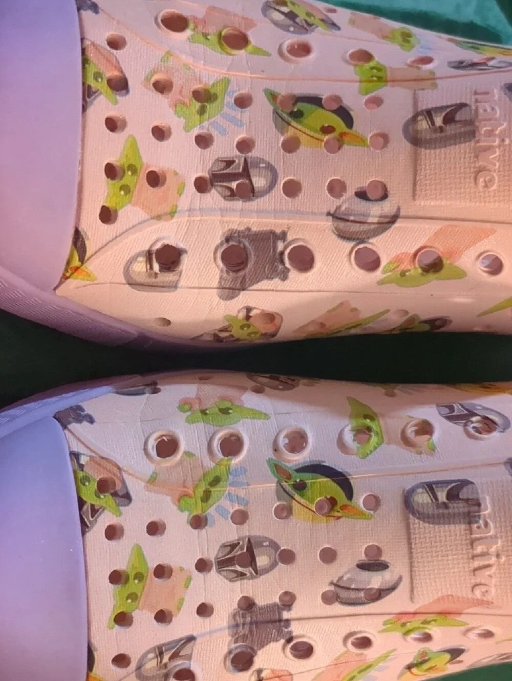 Native Kids Slip-On Water Shoes in Star Wars Character Print